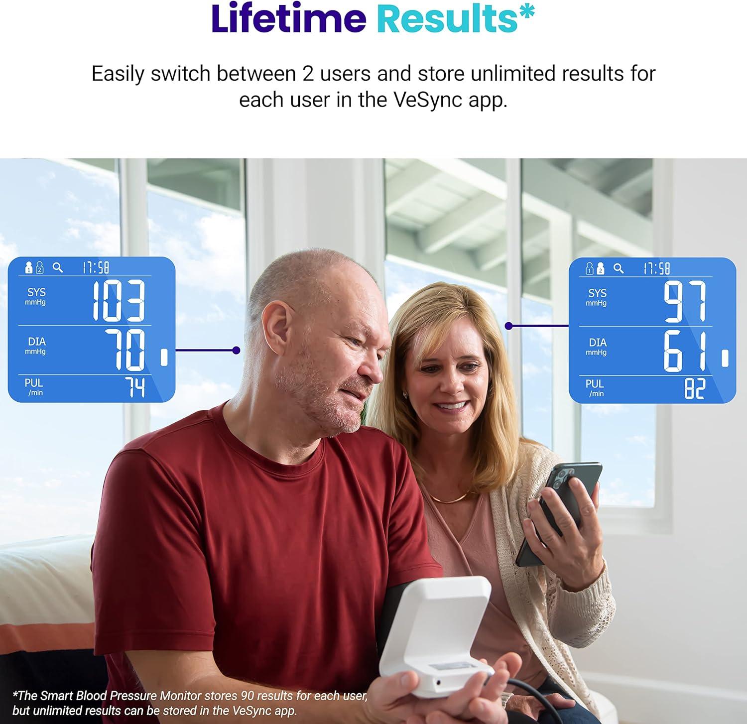 Smart Blood Pressure Monitor, Upper Arm Cuff for Home Use, Fits Standard to Large Arms - imprüv  