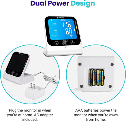 Smart Blood Pressure Monitor, Upper Arm Cuff for Home Use, Fits Standard to Large Arms - imprüv  