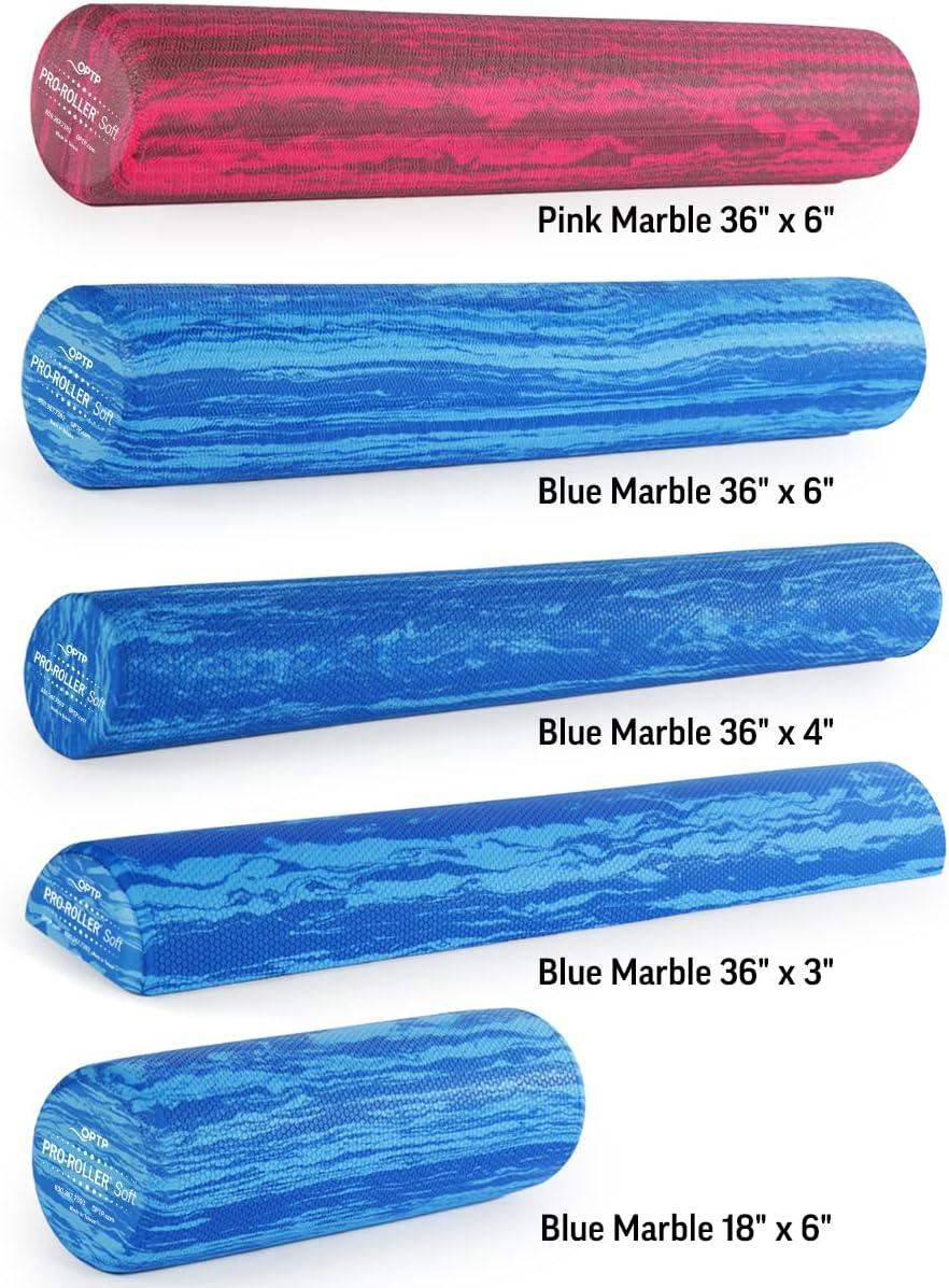 Soft Density Foam Roller, 36x6 inch for Spinal Alignment, Postural Correction, and Muscle Recovery - imprüv  