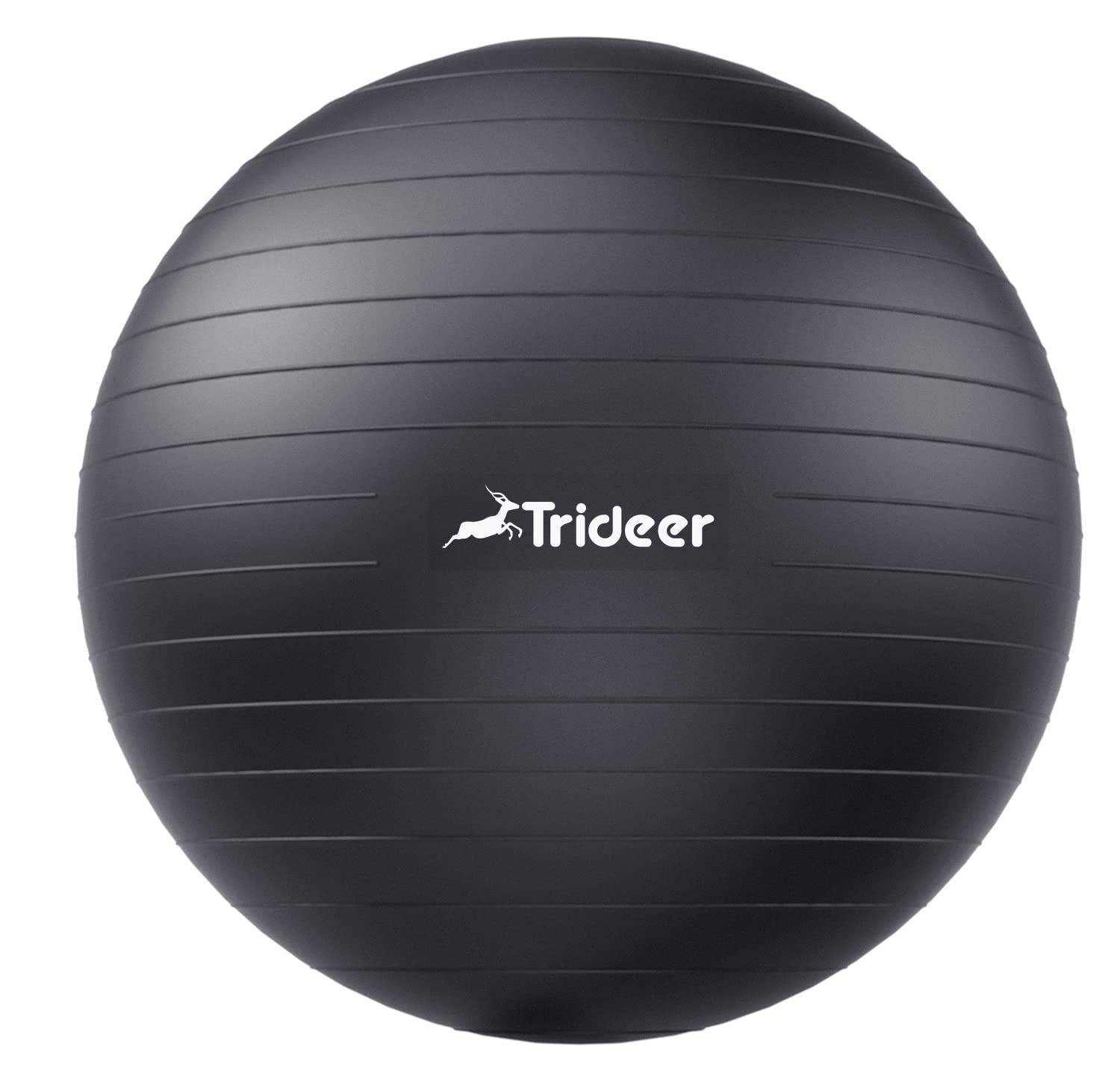 Swiss Exercise Yoga Ball for Balance and Core Stability with 5 Sizes and Quick Pump Included - imprüv  