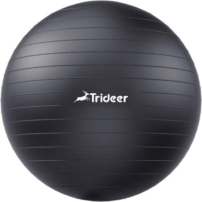 Swiss Exercise Yoga Ball for Balance and Core Stability with 5 Sizes and Quick Pump Included - imprüv  