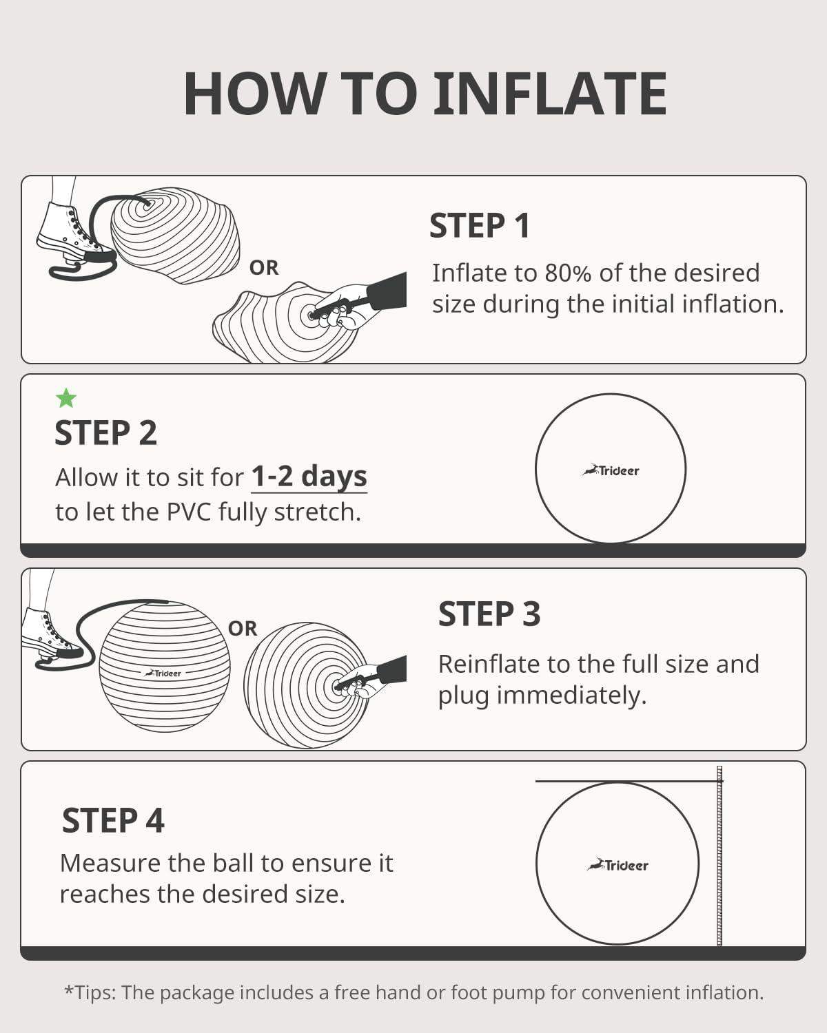 Swiss Exercise Yoga Ball for Balance and Core Stability with 5 Sizes and Quick Pump Included - imprüv  