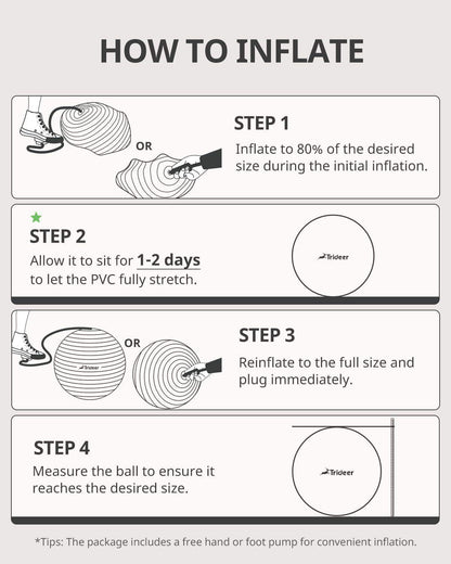 Swiss Exercise Yoga Ball for Balance and Core Stability with 5 Sizes and Quick Pump Included - imprüv  