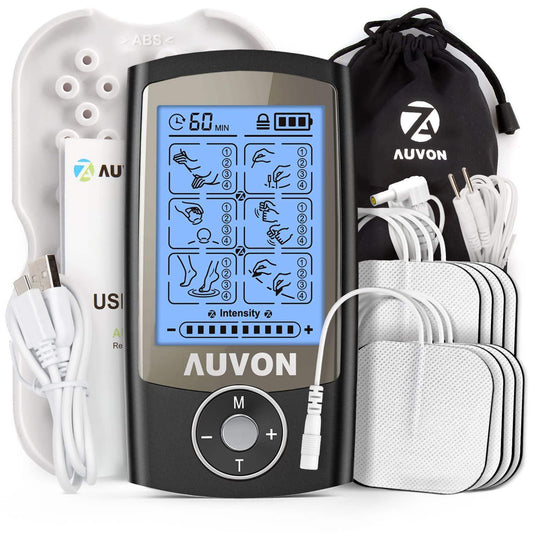 TENS Machine Unit, 4th Gen Rechargeable Muscle Stimulator Kit for Pain Relief and Nerve Comfort - imprüv  