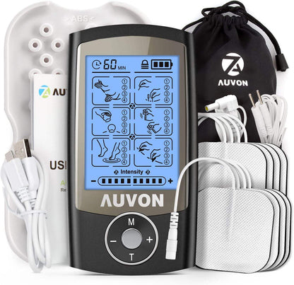 TENS Machine Unit, 4th Gen Rechargeable Muscle Stimulator Kit for Pain Relief and Nerve Comfort - imprüv  
