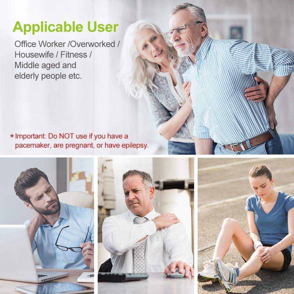 TENS Machine Unit, 4th Gen Rechargeable Muscle Stimulator Kit for Pain Relief and Nerve Comfort - imprüv  
