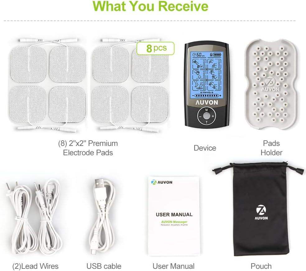 TENS Machine Unit, 4th Gen Rechargeable Muscle Stimulator Kit for Pain Relief and Nerve Comfort - imprüv  
