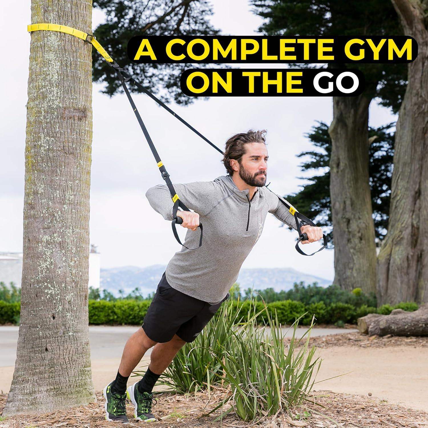TRX Suspension Trainer for Bodyweight Workouts, All Levels and Goals, Lightweight and Portable - imprüv  