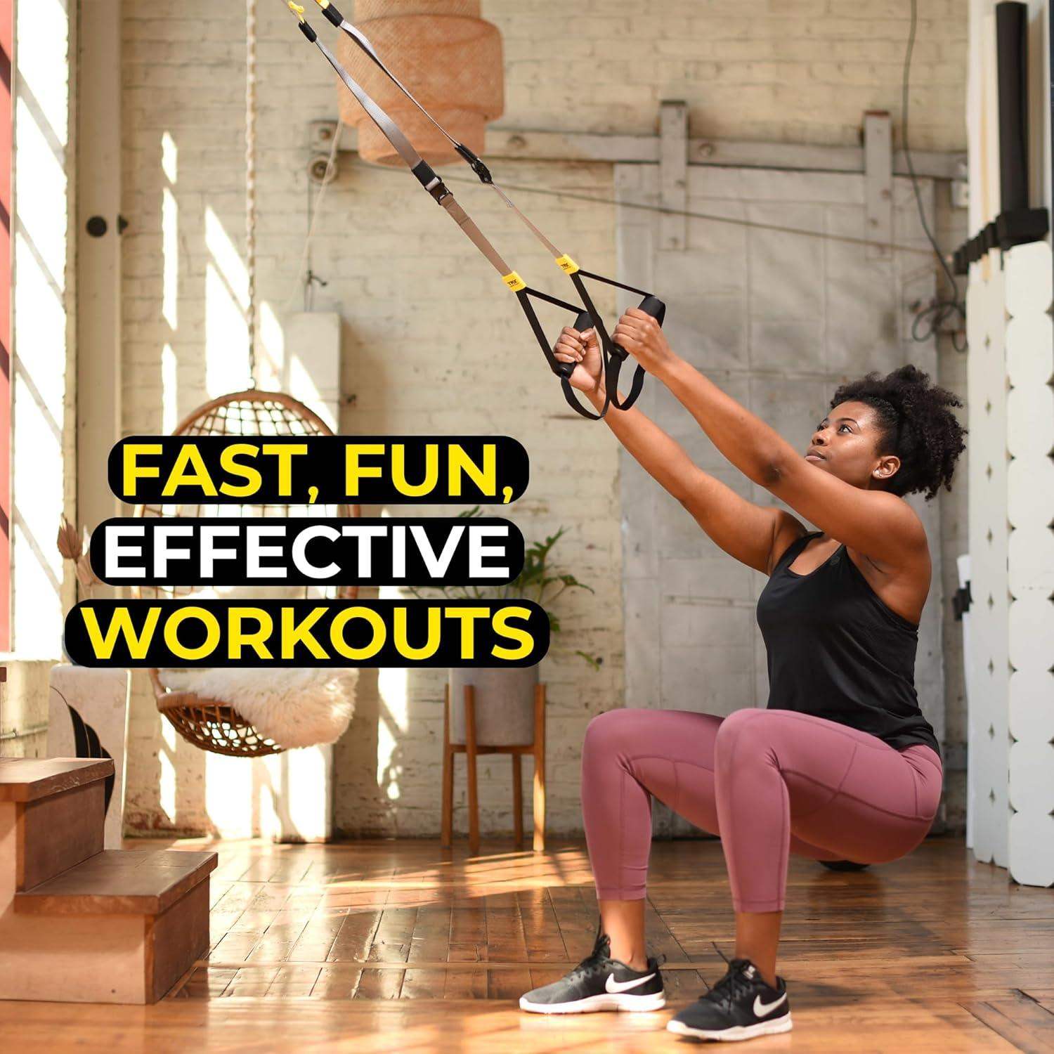 TRX Suspension Trainer for Bodyweight Workouts, All Levels and Goals, Lightweight and Portable - imprüv  