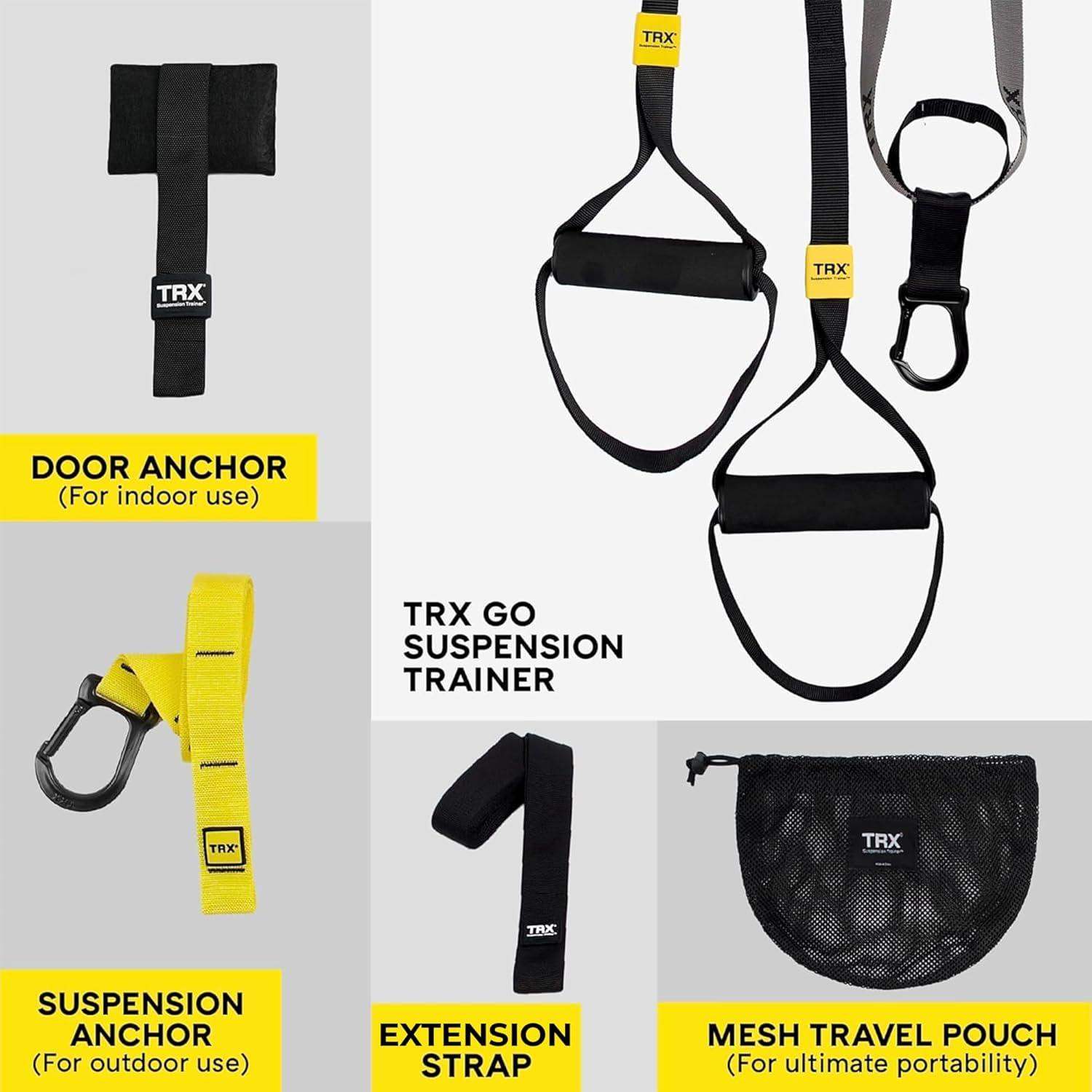 TRX Suspension Trainer for Bodyweight Workouts, All Levels and Goals, Lightweight and Portable - imprüv  