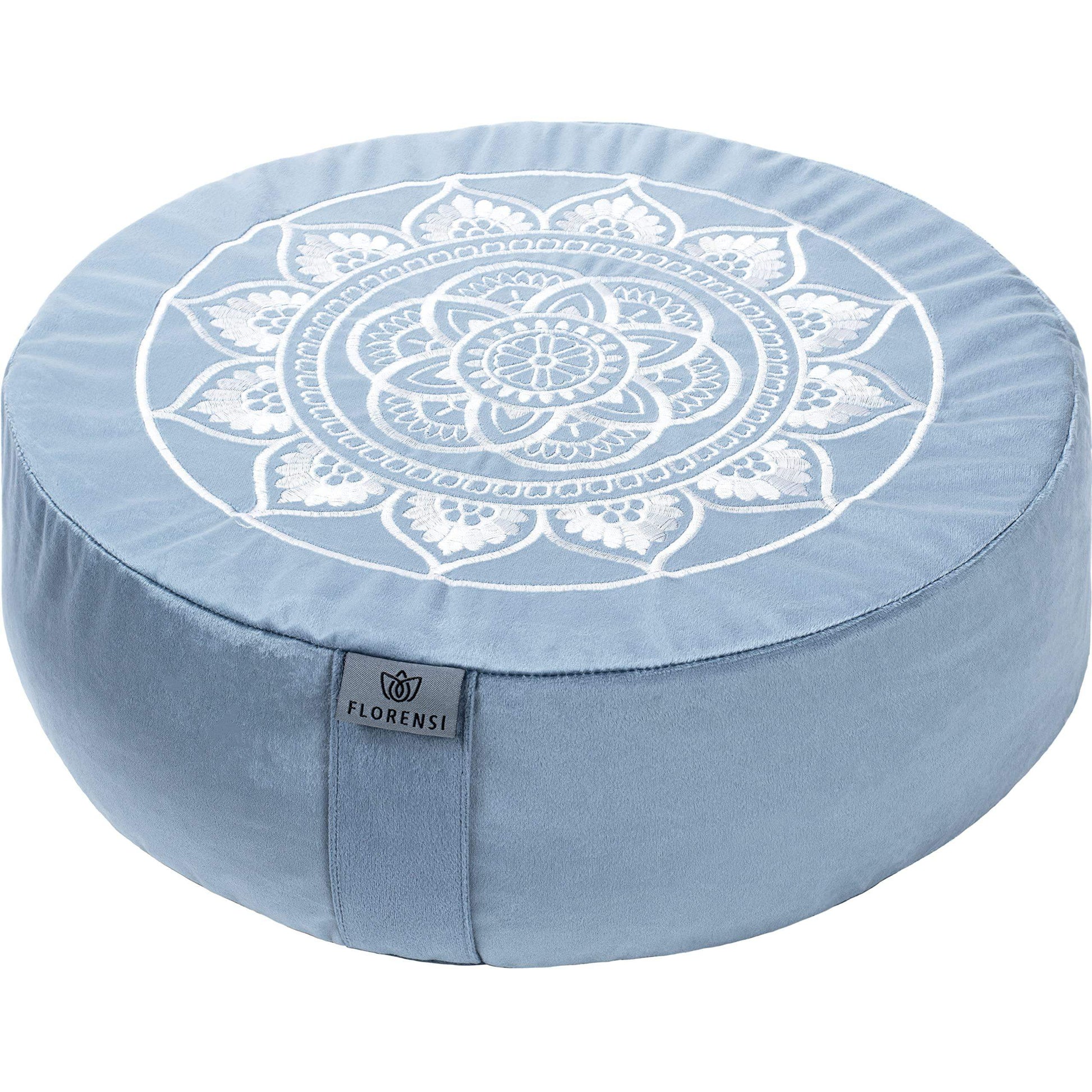 Traditional Tibetan Meditation Floor Pillow with Velvet Cover for Seated Posture Support - imprüv  