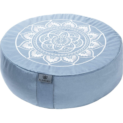 Traditional Tibetan Meditation Floor Pillow with Velvet Cover for Seated Posture Support - imprüv  