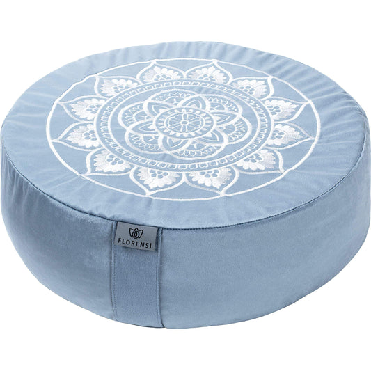 Traditional Tibetan Meditation Floor Pillow with Velvet Cover for Seated Posture Support - imprüv  