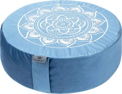 Traditional Tibetan Meditation Floor Pillow with Velvet Cover for Seated Posture Support - imprüv  
