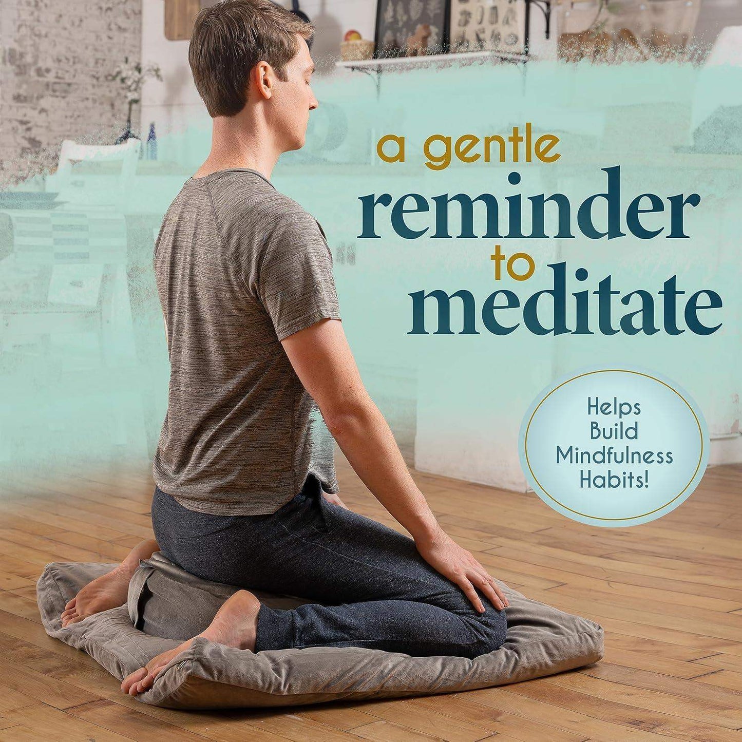 Traditional Tibetan Meditation Floor Pillow with Velvet Cover for Seated Posture Support - imprüv  