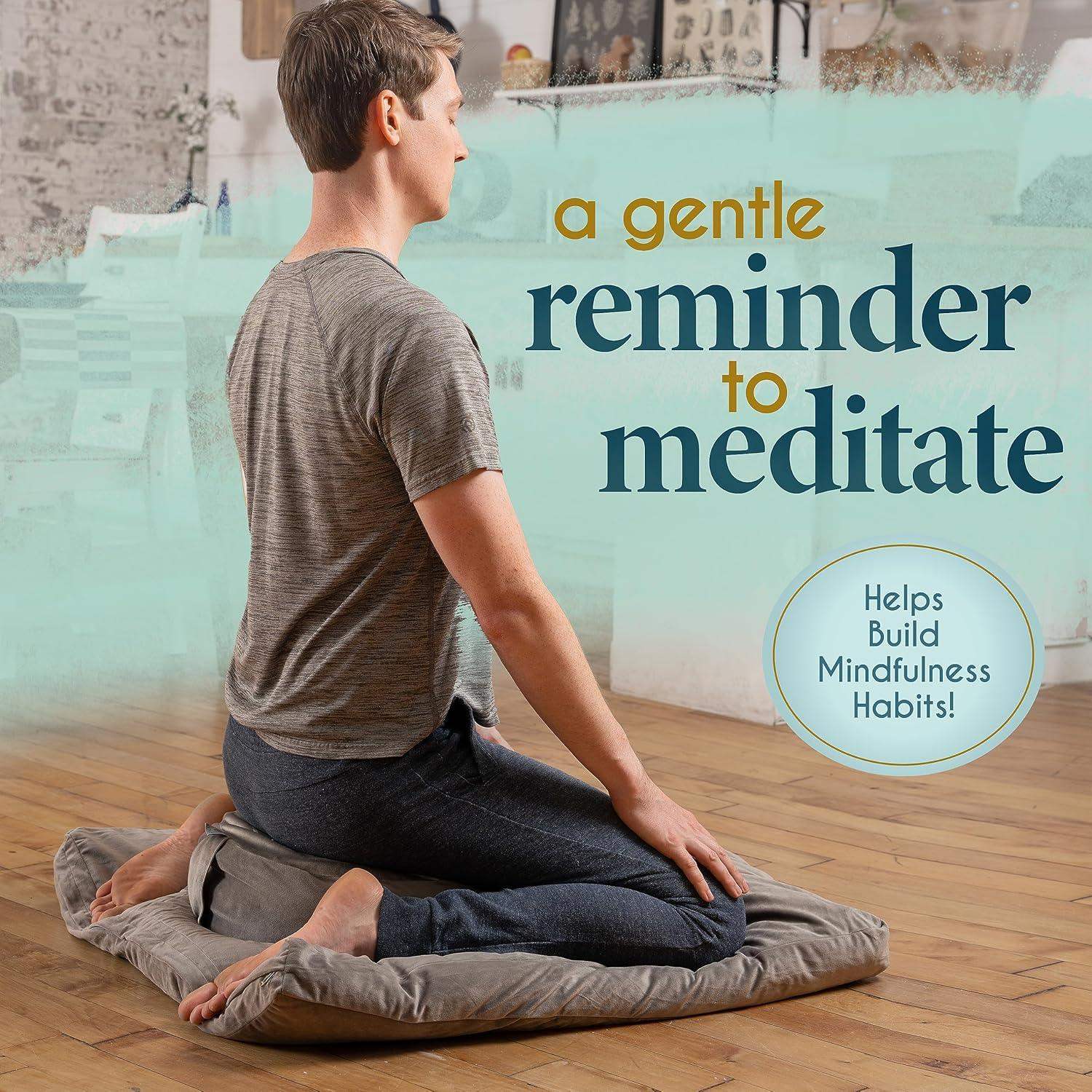 Traditional Tibetan Meditation Floor Pillow with Velvet Cover for Seated Posture Support - imprüv  