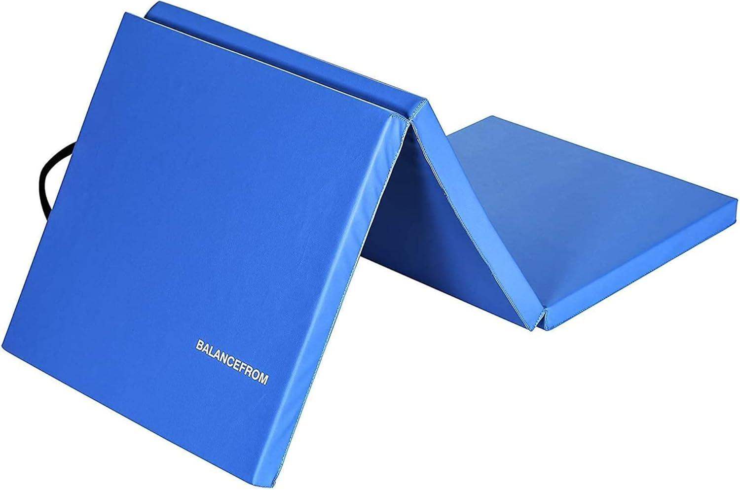 Tri-Folding 2-Inch Thick Gymnastics Mat for Home Gym and Cushioned Floor Exercises - imprüv  
