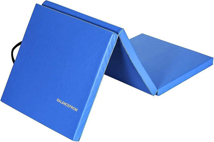 Tri-Folding 2-Inch Thick Gymnastics Mat for Home Gym and Cushioned Floor Exercises - imprüv  