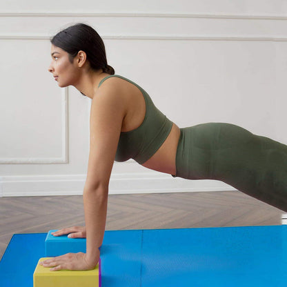 Tri-Folding 2-Inch Thick Gymnastics Mat for Home Gym and Cushioned Floor Exercises - imprüv  