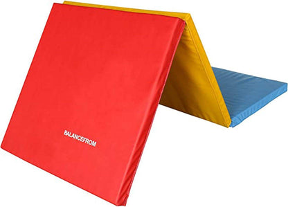 Tri-Folding 2-Inch Thick Gymnastics Mat for Home Gym and Cushioned Floor Exercises - imprüv  