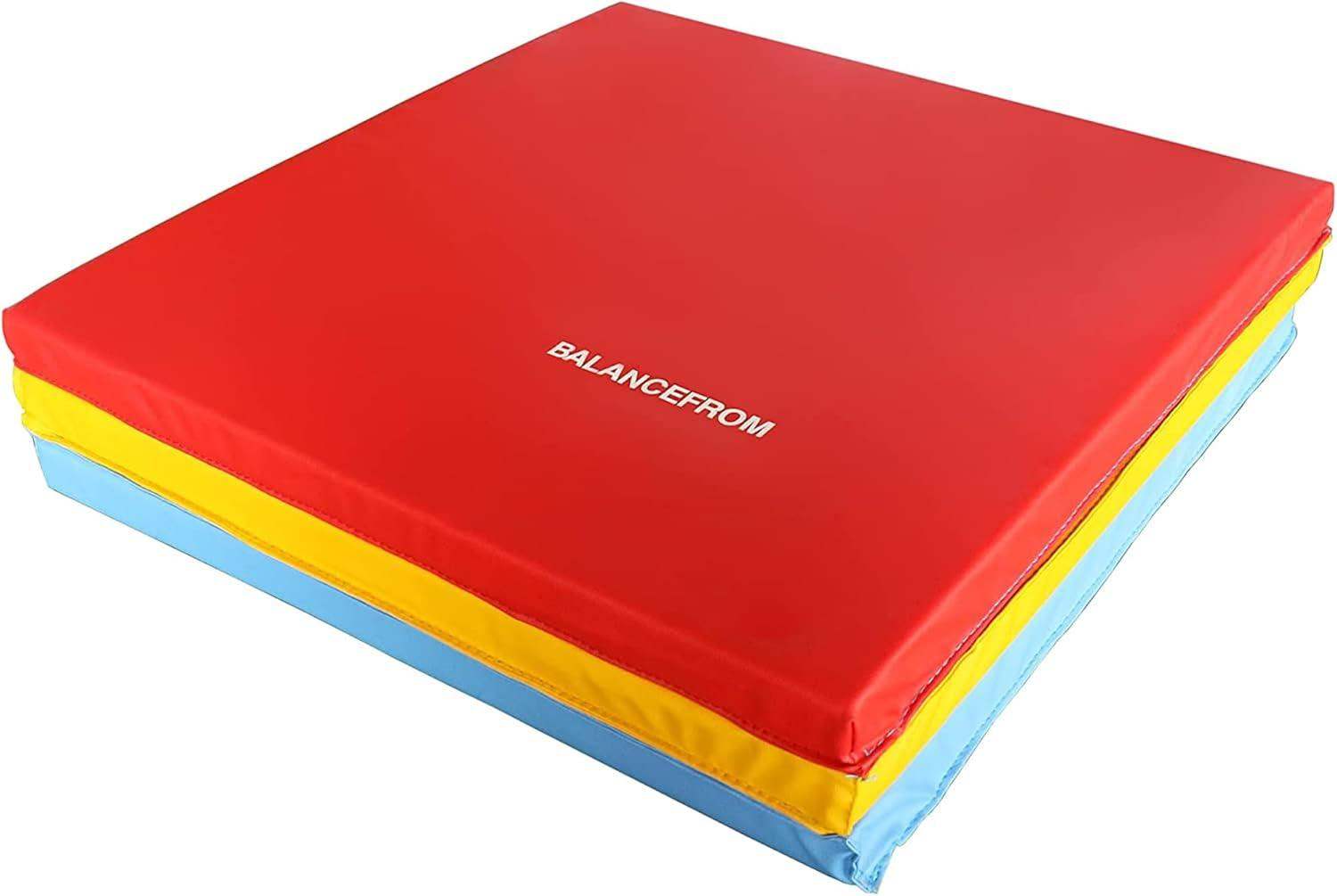 Tri-Folding 2-Inch Thick Gymnastics Mat for Home Gym and Cushioned Floor Exercises - imprüv  