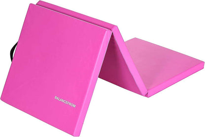 Tri-Folding 2-Inch Thick Gymnastics Mat for Home Gym and Cushioned Floor Exercises - imprüv  