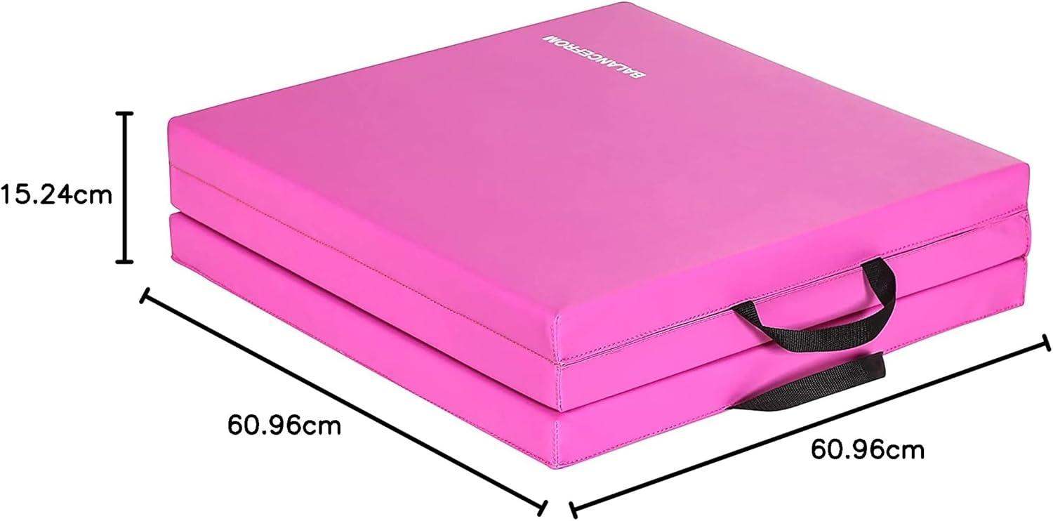 Tri-Folding 2-Inch Thick Gymnastics Mat for Home Gym and Cushioned Floor Exercises - imprüv  