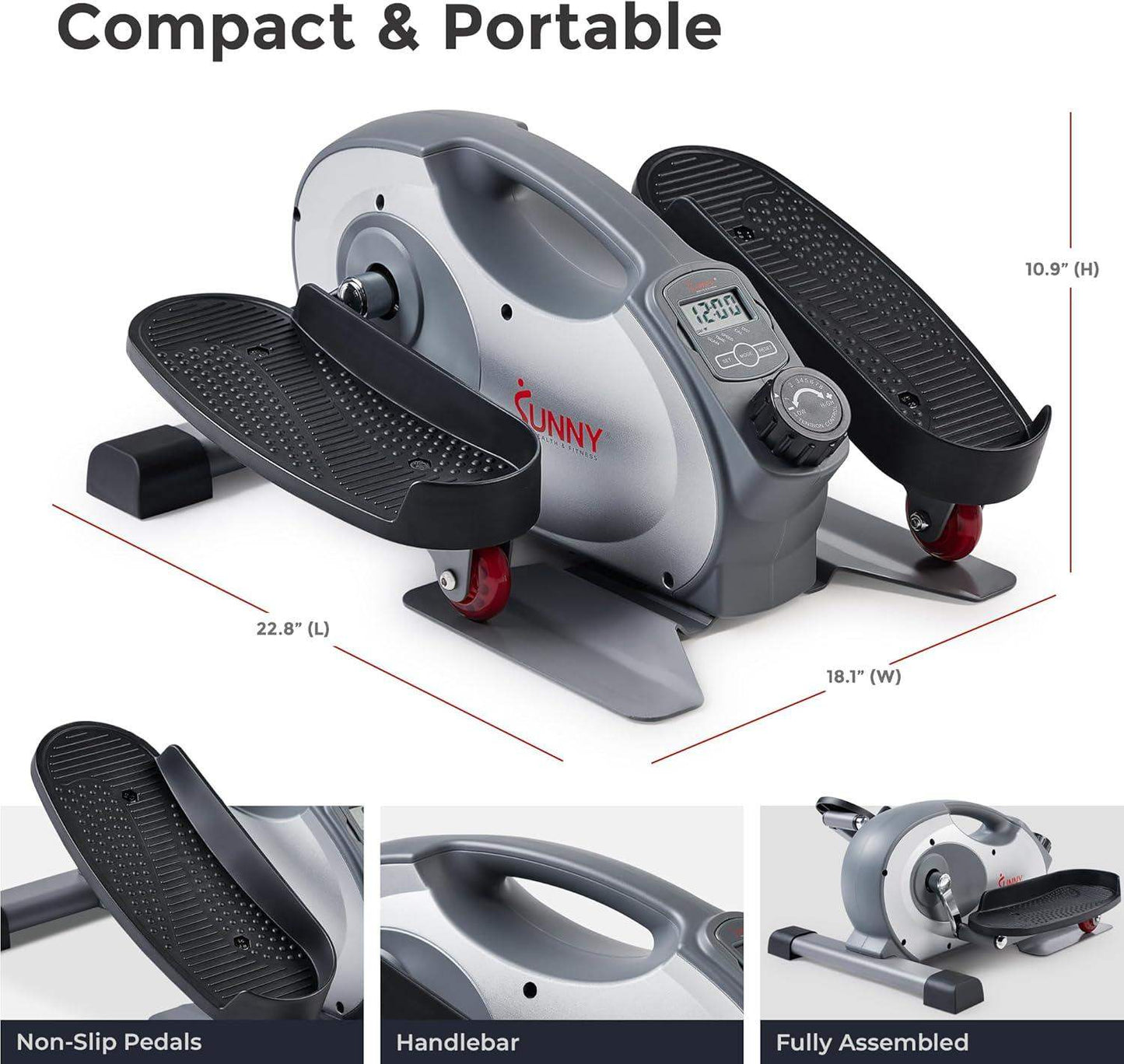 Under Desk Elliptical for Low-Impact Pedal Exercise with Classic, Smart and Motorized Options - imprüv  