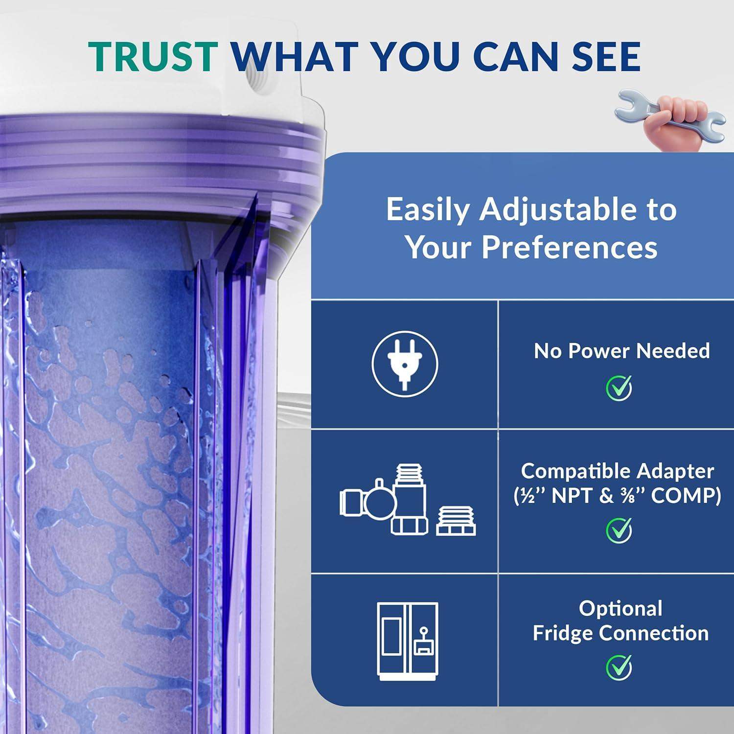 Under Sink Water Filter System with 6-Stage Reverse Osmosis and pH Alkaline Remineralization - imprüv  