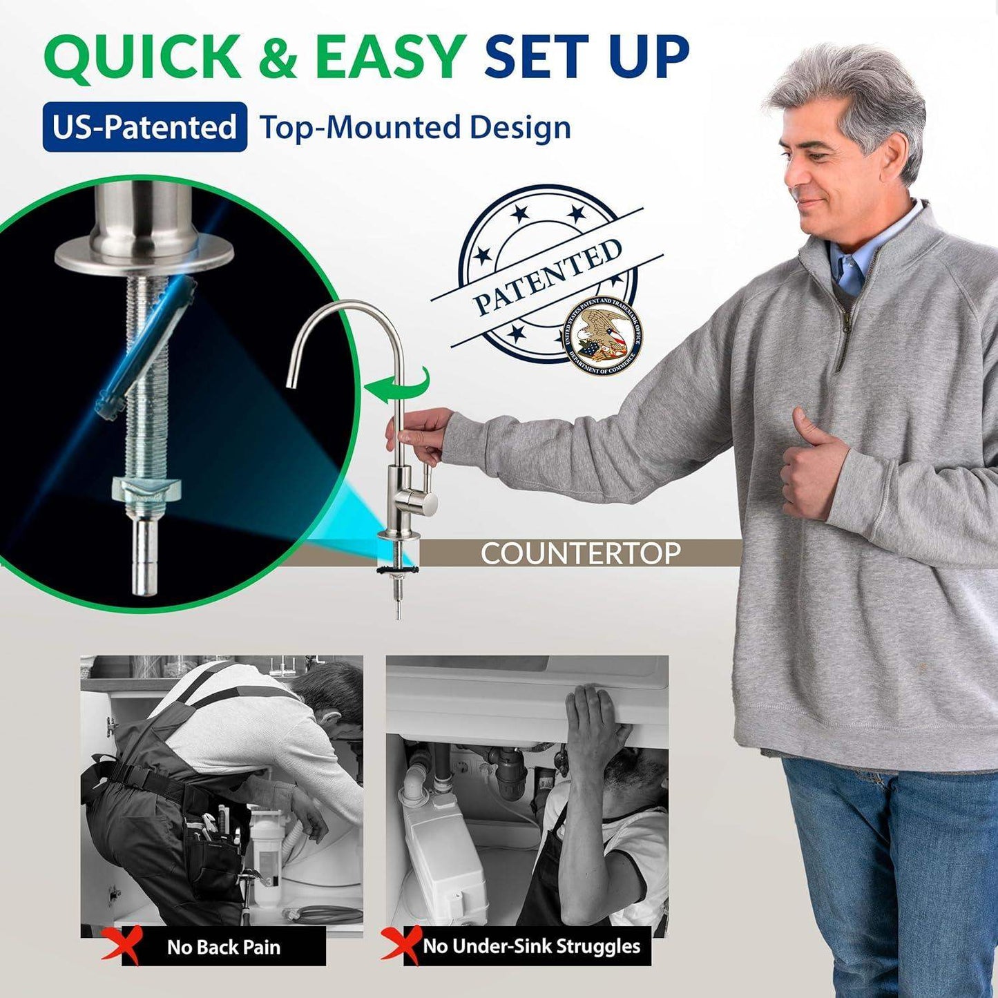 Under Sink Water Filter System with 6-Stage Reverse Osmosis and pH Alkaline Remineralization - imprüv  