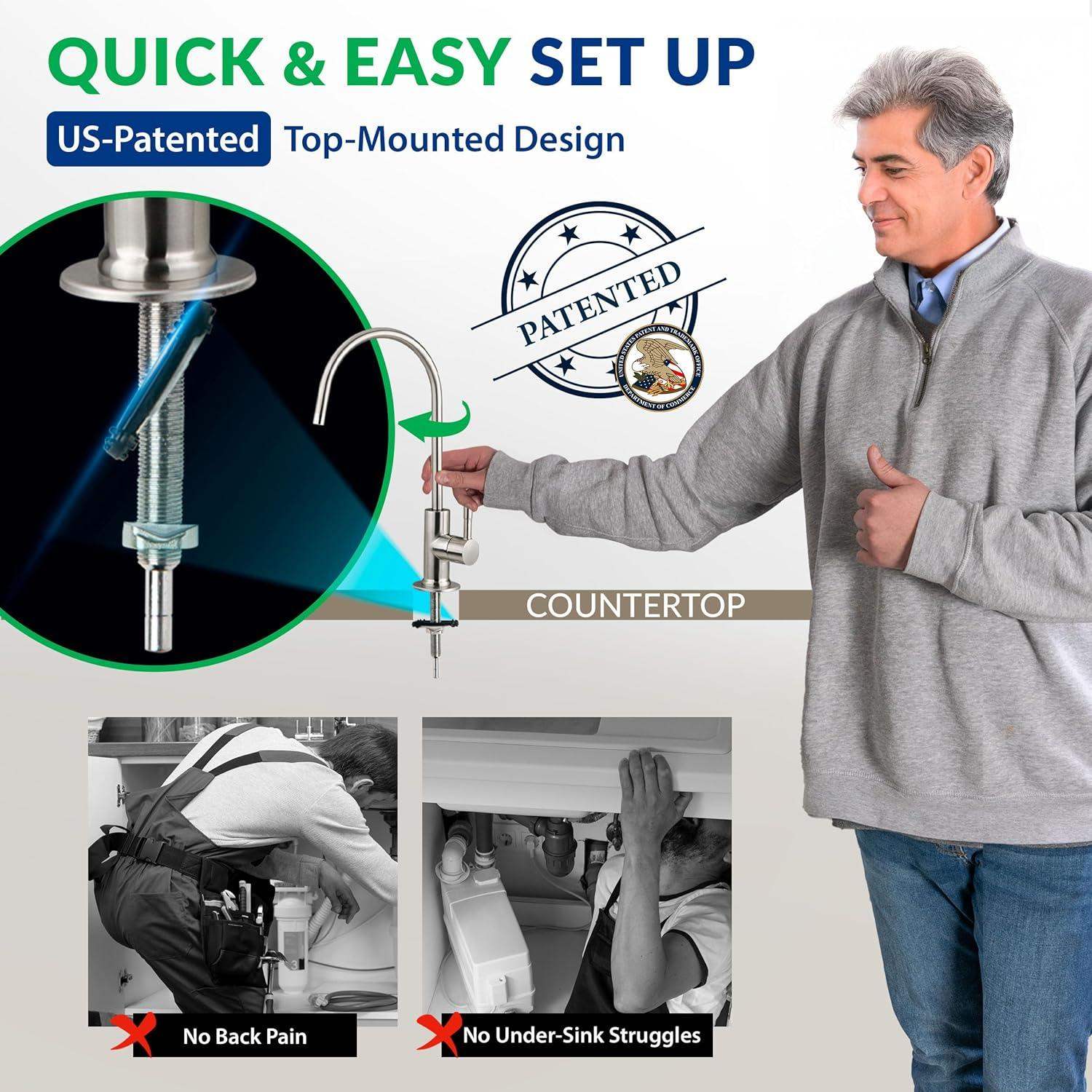 Under Sink Water Filter System with 6-Stage Reverse Osmosis and pH Alkaline Remineralization - imprüv  