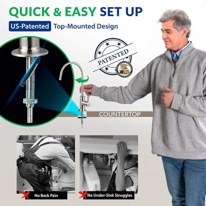 Under Sink Water Filter System with 6-Stage Reverse Osmosis and pH Alkaline Remineralization - imprüv  