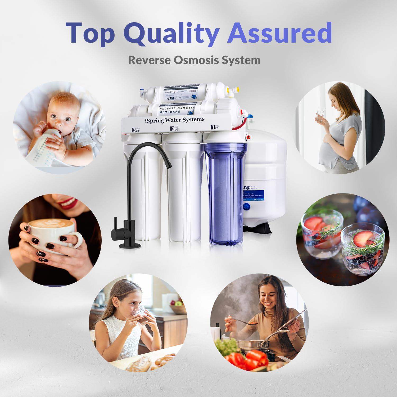 Under Sink Water Filter System with 6-Stage Reverse Osmosis and pH Alkaline Remineralization - imprüv  