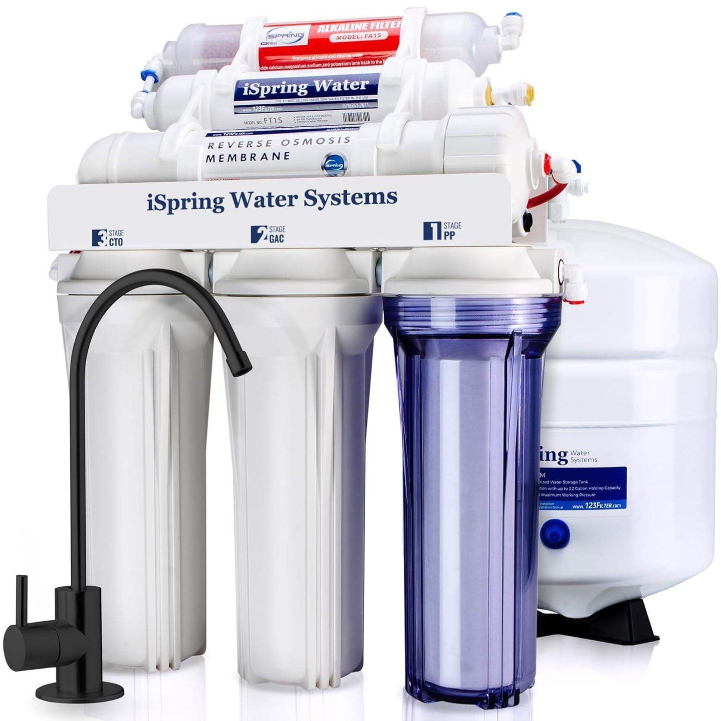 Under Sink Water Filter System with 6-Stage Reverse Osmosis and pH Alkaline Remineralization - imprüv  