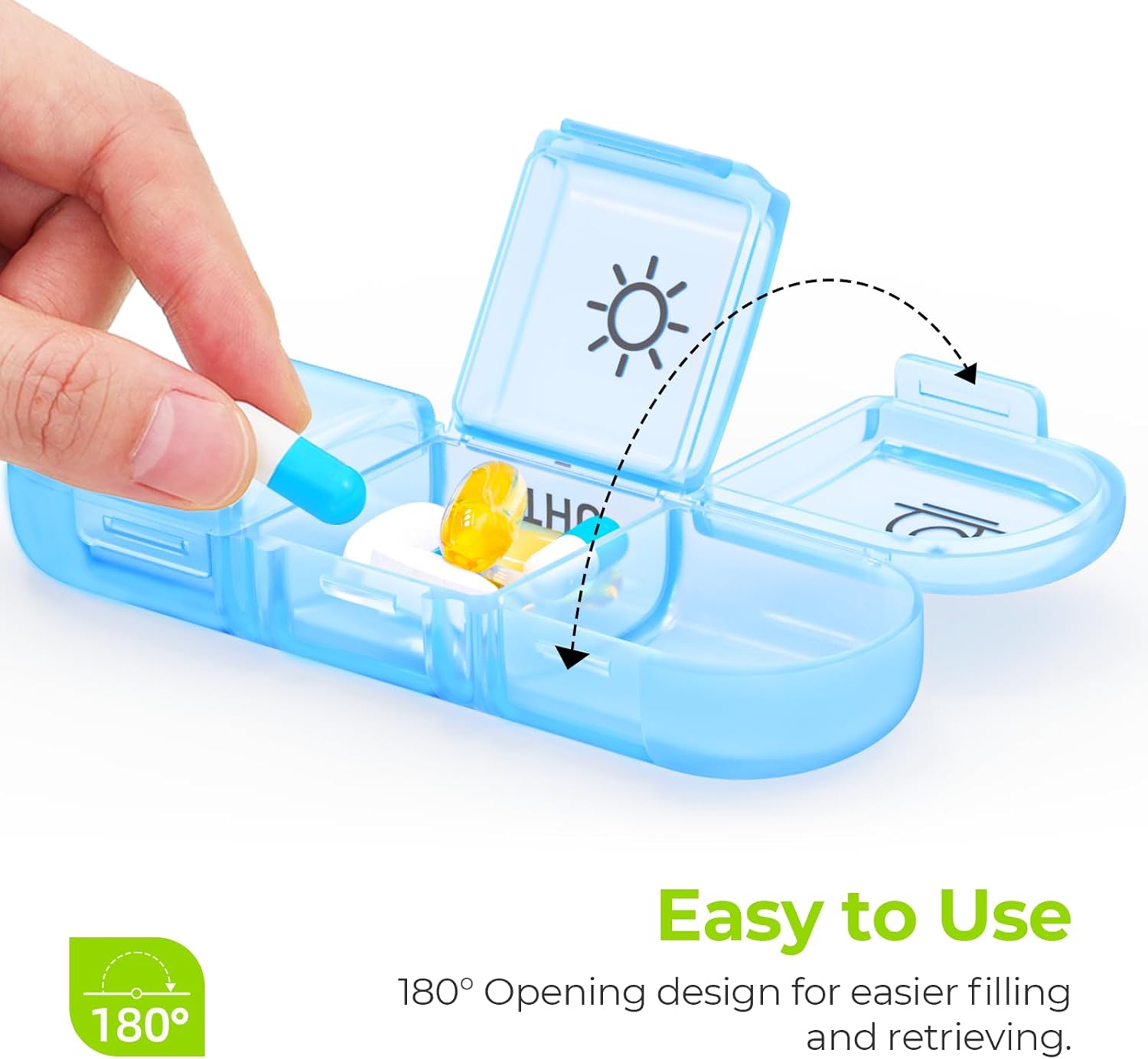 Weekly Pill Organizer 3 Times a Day Large 7 Day Medicine Box for Daily Medication and Supplement Management - imprüv  