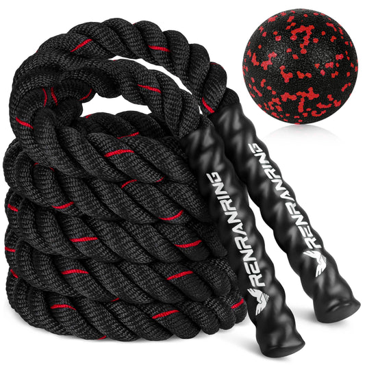 Weighted Jump Rope, 9.8ft Heavy Exercise Jumping Rope for Adults - imprüv  