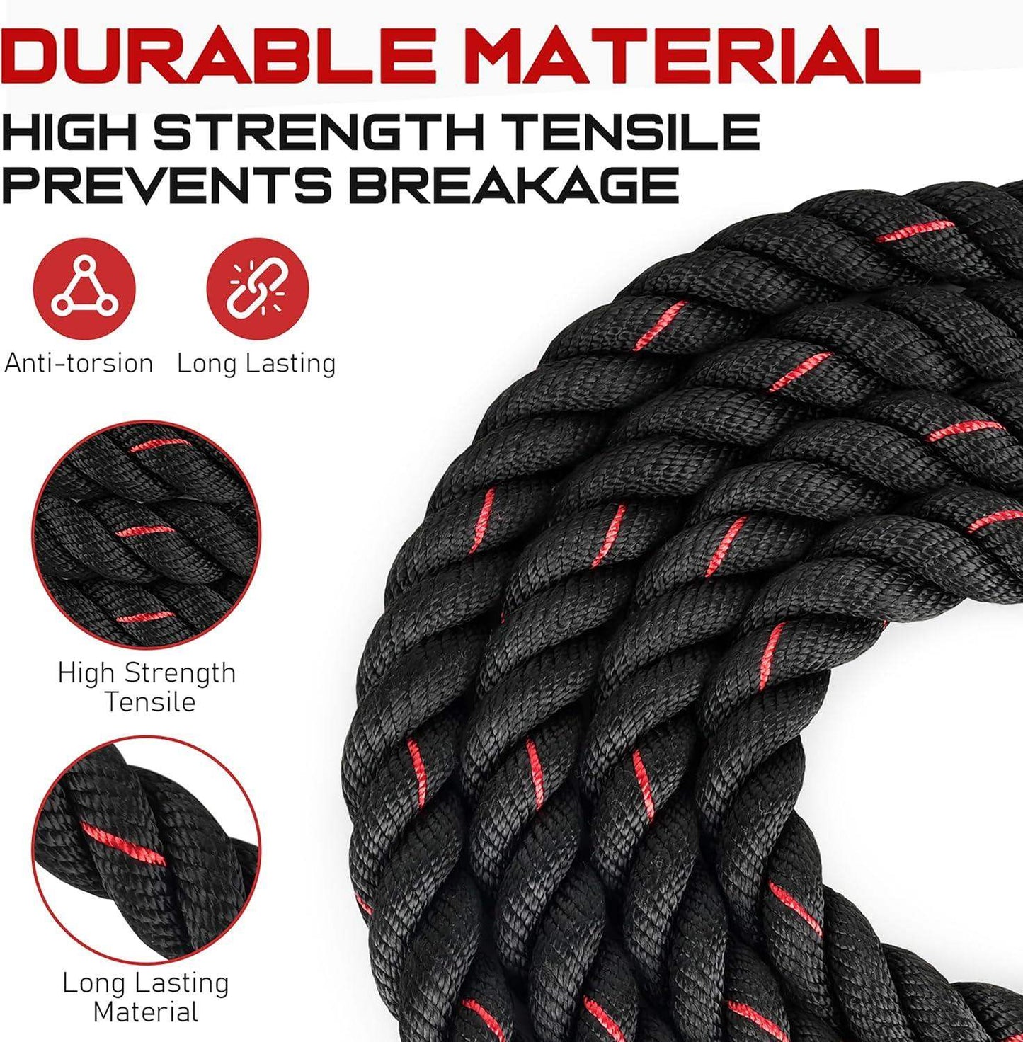 Weighted Jump Rope, 9.8ft Heavy Exercise Jumping Rope for Adults - imprüv  