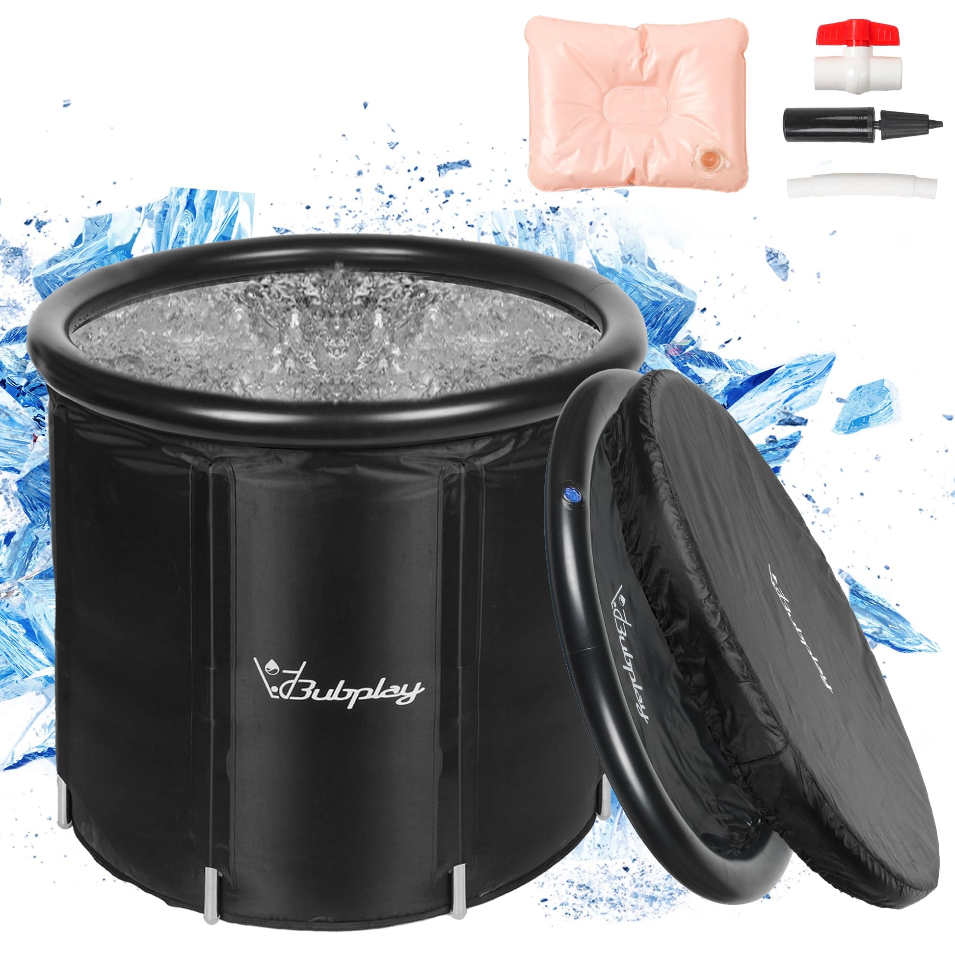 X-Large Round Ice Plunge Bath Tub for Athletes and Post-Workout Recovery - imprüv  