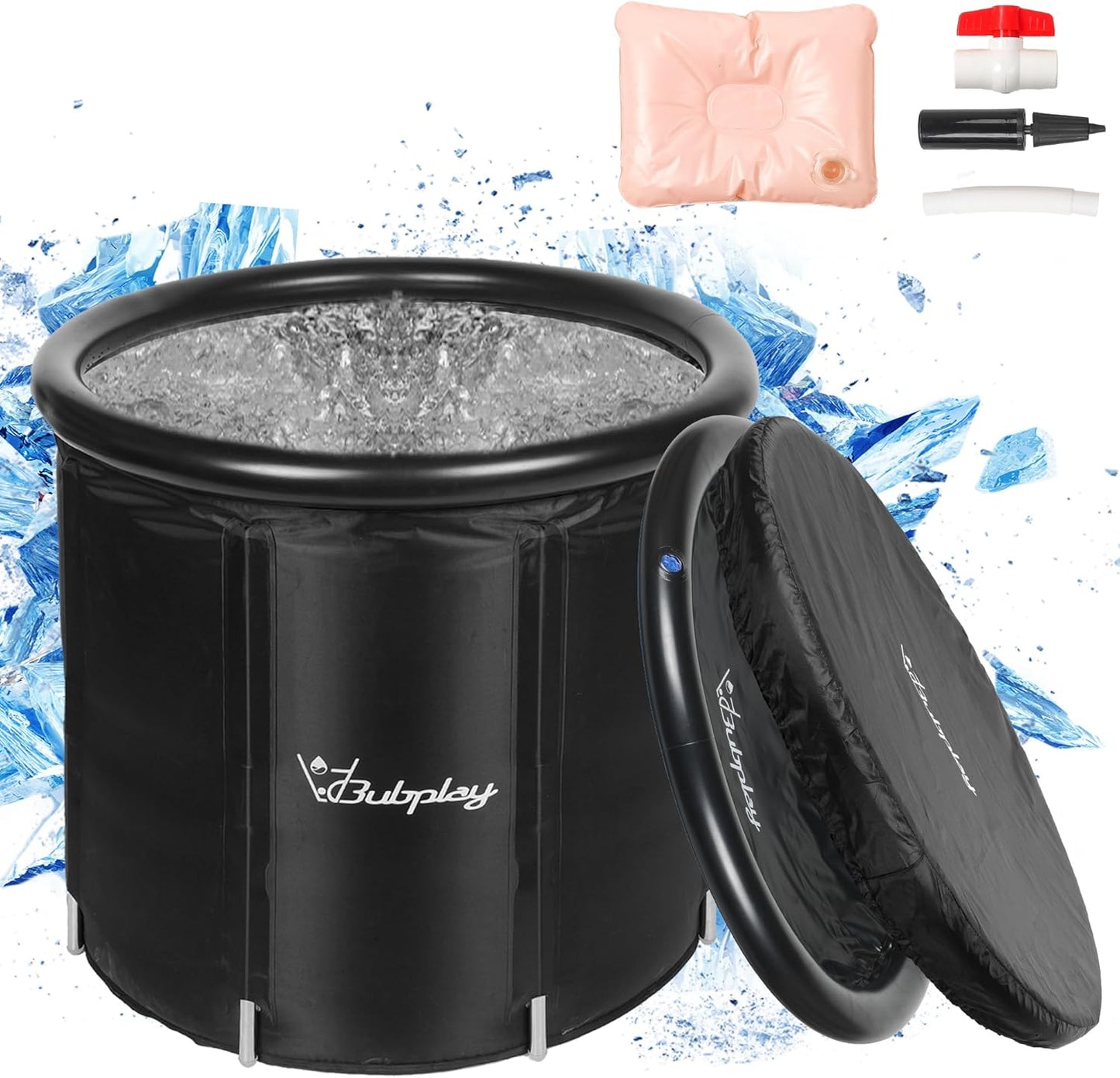 X-Large Round Ice Plunge Bath Tub for Athletes and Post-Workout Recovery - imprüv  