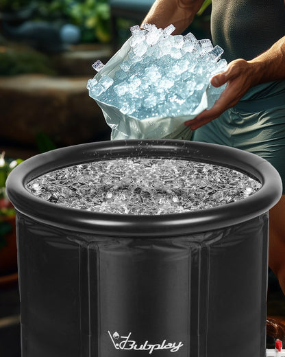 X-Large Round Ice Plunge Bath Tub for Athletes and Post-Workout Recovery - imprüv  